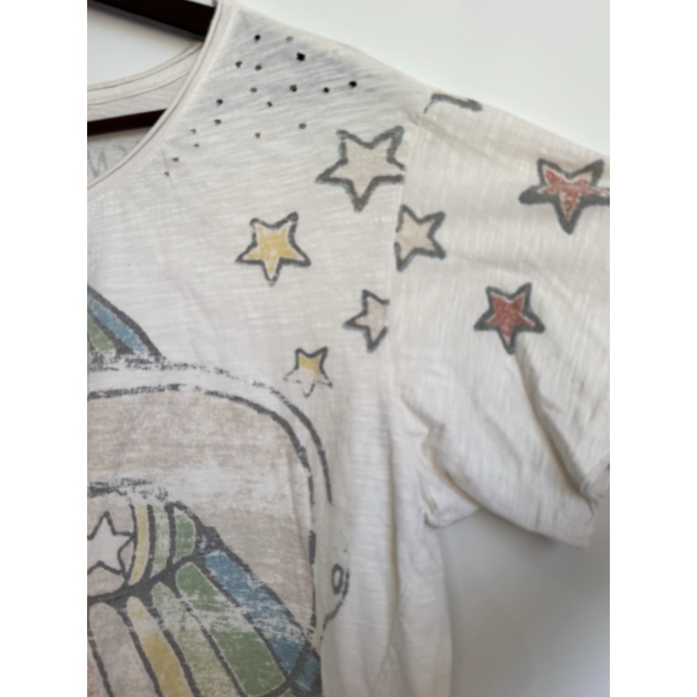 Magnolia Pearl Rainbow Vision Dylan Tee Oversized Short Sleeve Glasses Stars Art - Picture 5 of 13